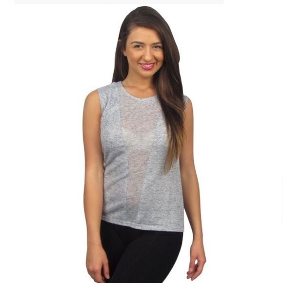 Sleeveless Top With Cut Out Back - Picture 1 of 4